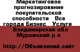 Маркетинговое прогнозирование покупательской способности - Все города Бизнес » Услуги   . Владимирская обл.,Муромский р-н